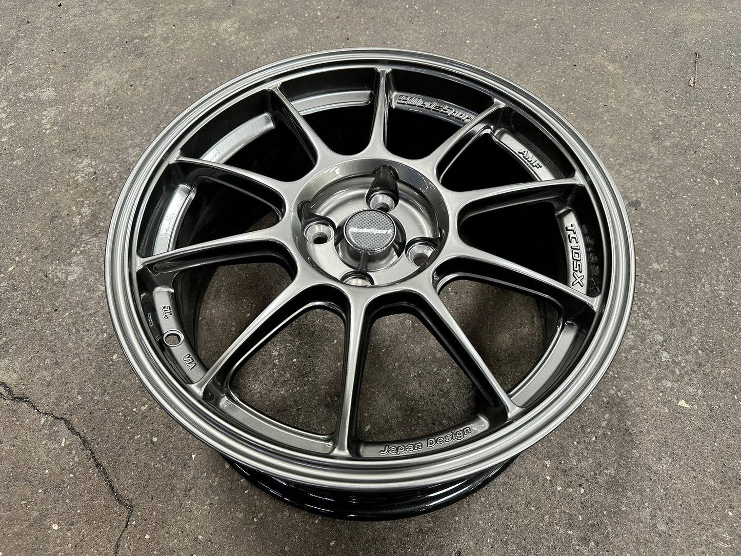 New 16X7 ET38 AOW Flow Formed TC105X Rim (4 wheel) Gloss Gunmetal 4X100