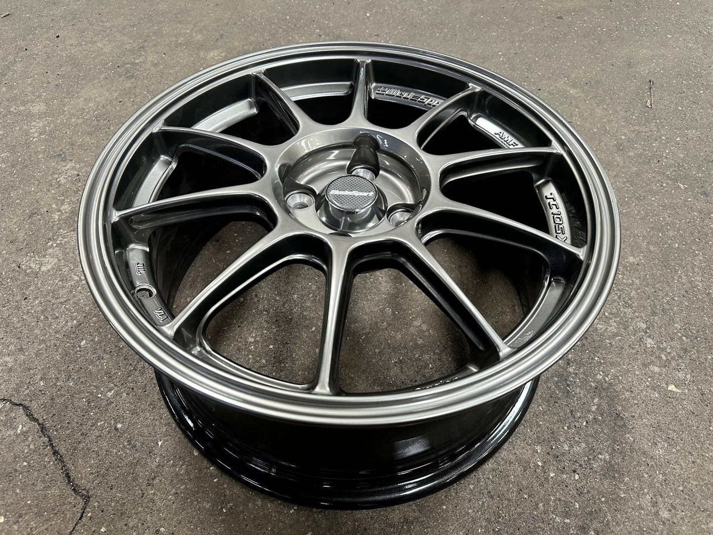 New 16X7 ET38 AOW Flow Formed TC105X Rim (4 wheel) Gloss Gunmetal 4X100