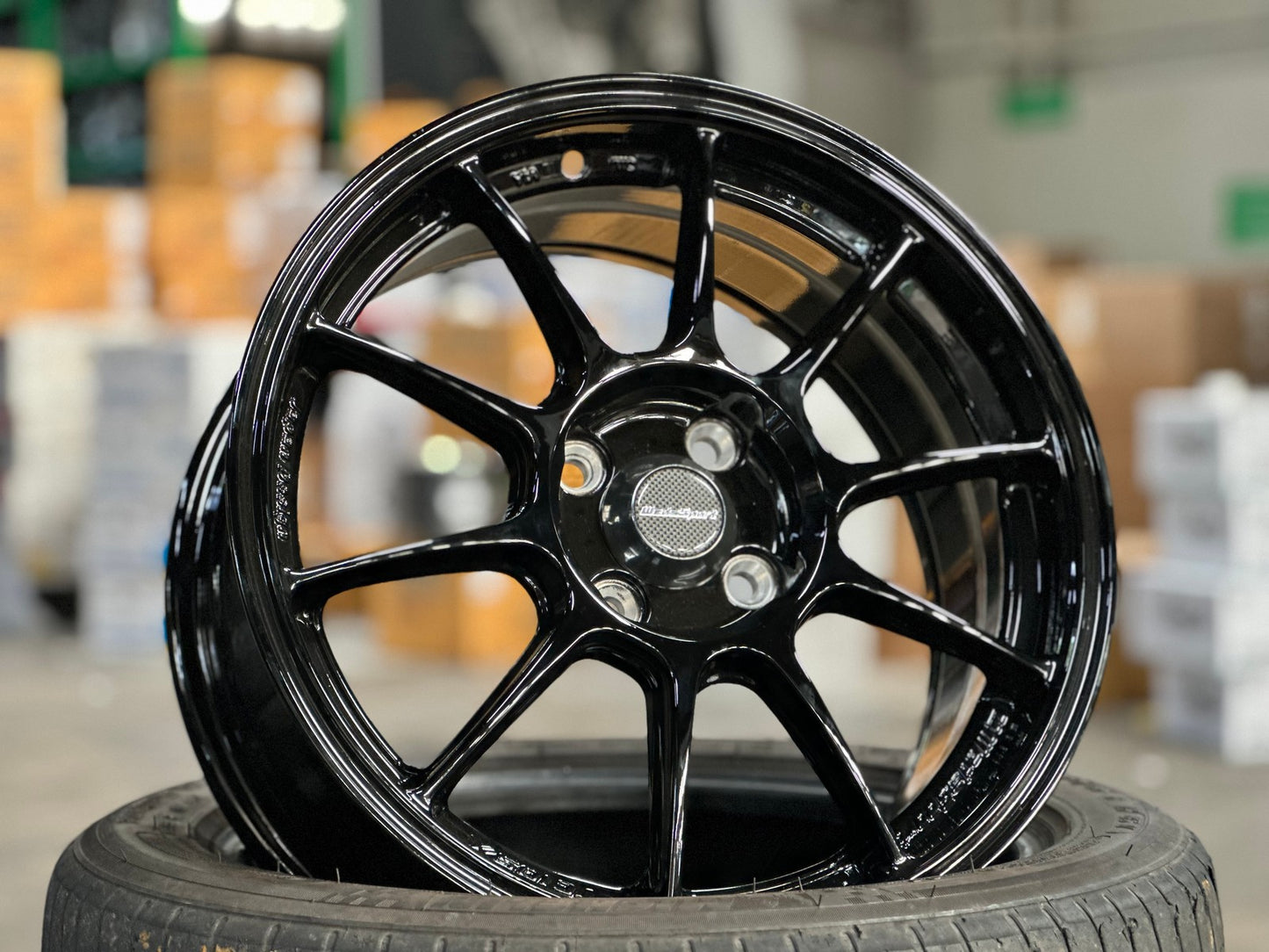 New 16X7 ET38 AOW Flow Formed TC105X Rim (4 wheel) Gloss Black 4X100