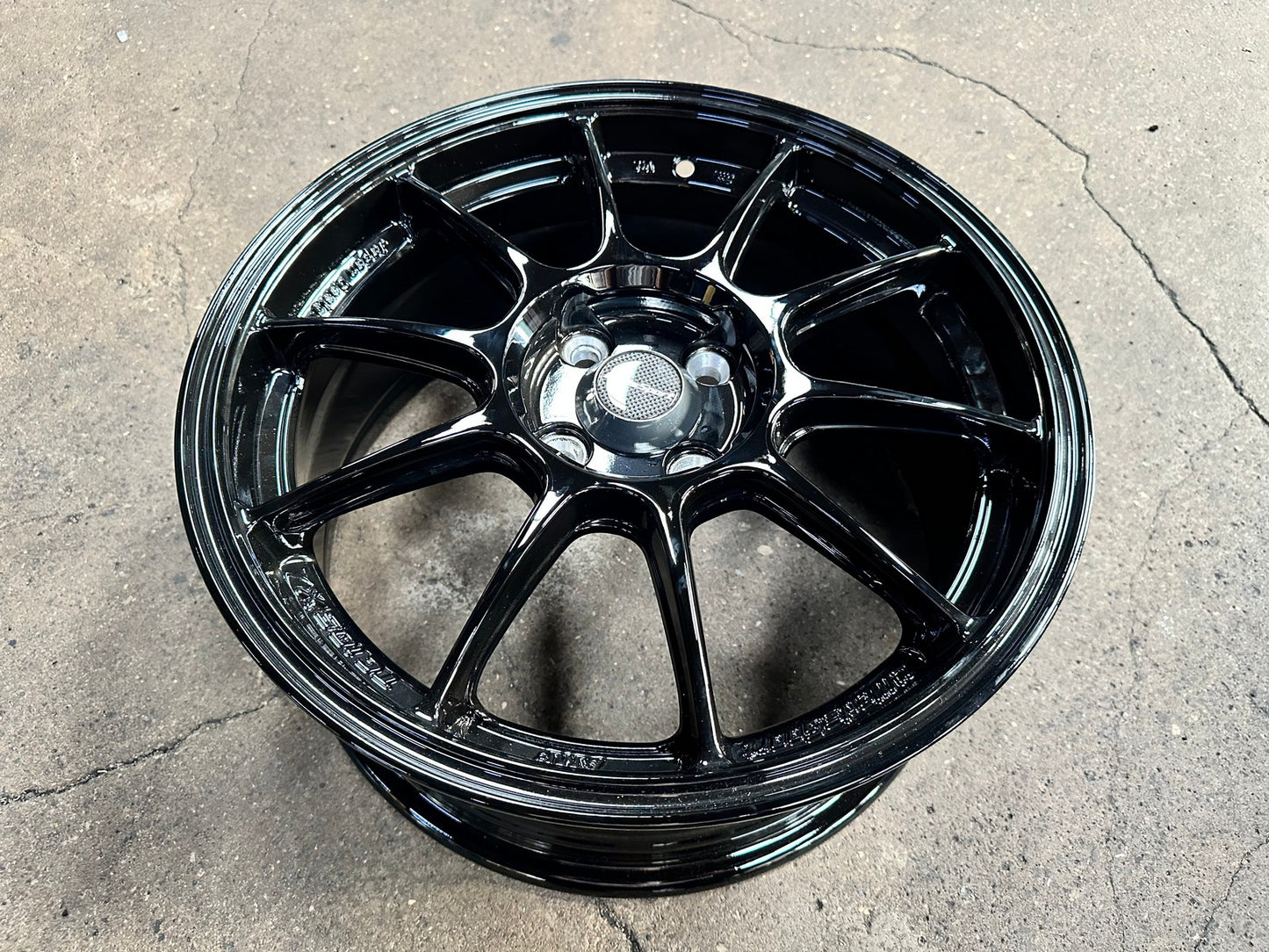 New 16X7 ET38 AOW Flow Formed TC105X Rim (4 wheel) Gloss Black 4X100