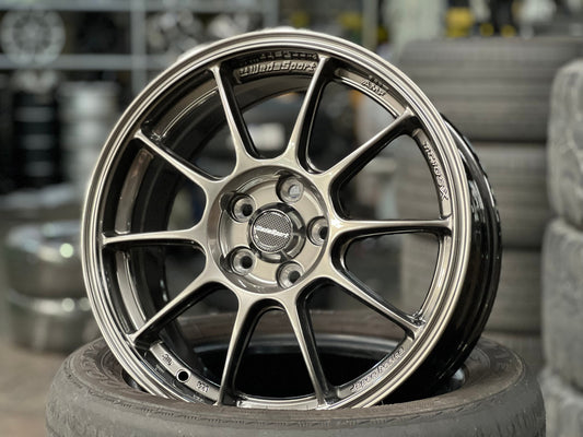 New 16X7 ET40 AOW Flow Formed TC105X Rim (4 wheel) Gloss Gunmetal 5X100