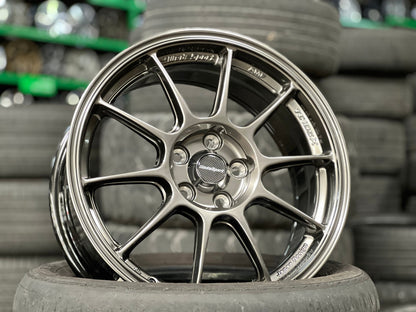 New 16X7 ET40 AOW Flow Formed TC105X Rim (4 wheel) Gloss Gunmetal 5X100