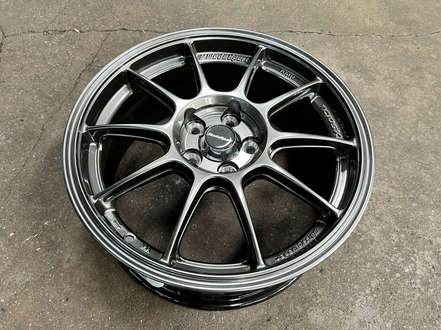 New 16X7 ET40 AOW Flow Formed TC105X Rim (4 wheel) Gloss Gunmetal 5X100