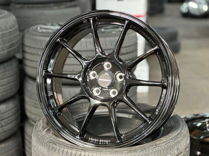 New 17X7.5 ET38 AOW Flow Formed TC105X Rim (4 wheel) Gloss Black 5X100