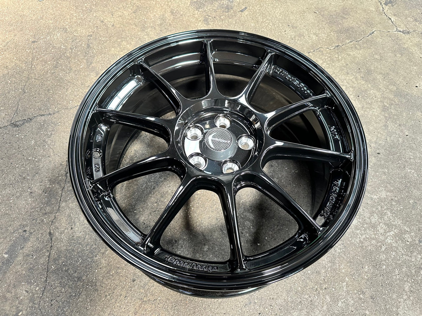 New 17X7.5 ET38 AOW Flow Formed TC105X Rim (4 wheel) Gloss Black 5X100