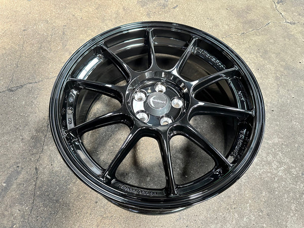 New 17X7.5 ET38 AOW Flow Formed TC105X Rim (4 wheel) Gloss Black 5X100
