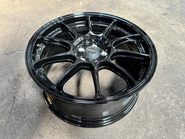 New 17X7.5 ET38 AOW Flow Formed TC105X Rim (4 wheel) Gloss Black 5X100