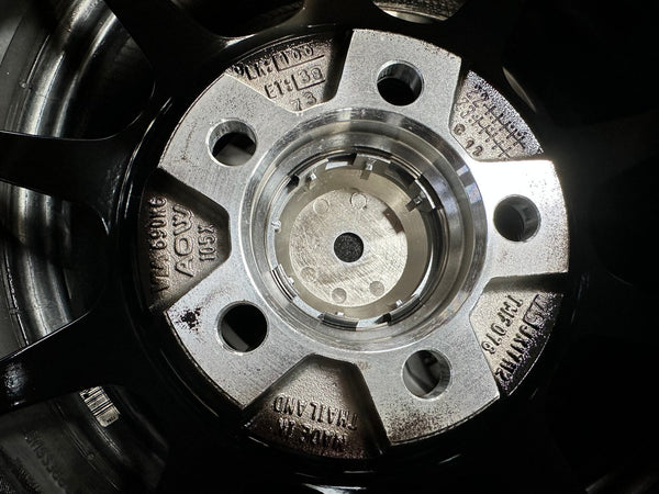 New 17X7.5 ET38 AOW Flow Formed TC105X Rim (4 wheel) Gloss Black 5X100