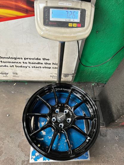 New 17X7.5 ET38 AOW Flow Formed TC105X Rim (4 wheel) Gloss Black 5X100