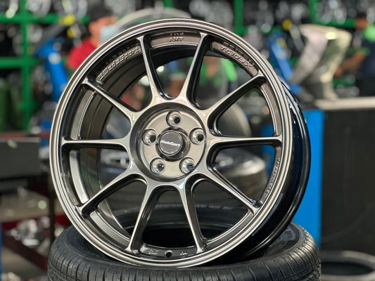 New 17X7.5 ET38 AOW Flow Formed TC105X Rim (4 wheel) Gloss Gunmetal 5X100