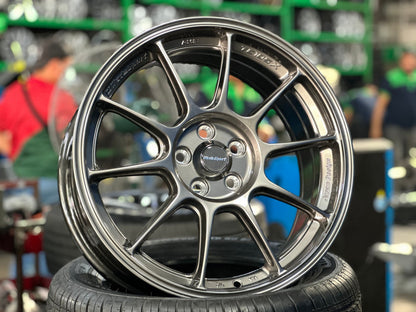 New 17X7.5 ET38 AOW Flow Formed TC105X Rim (4 wheel) Gloss Gunmetal 5X100