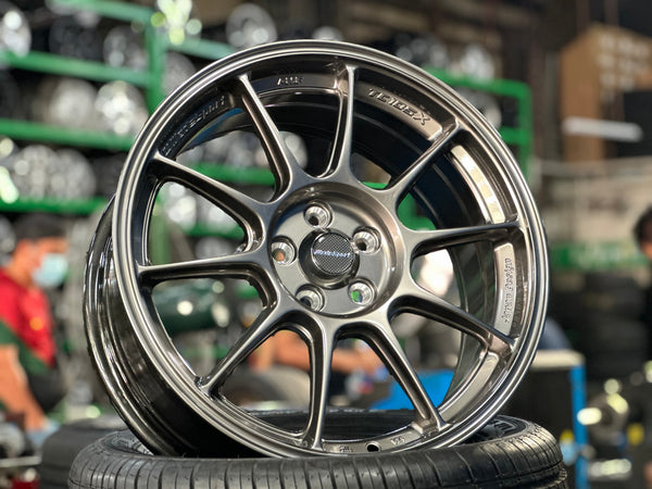 New 17X7.5 ET38 AOW Flow Formed TC105X Rim (4 wheel) Gloss Gunmetal 5X100