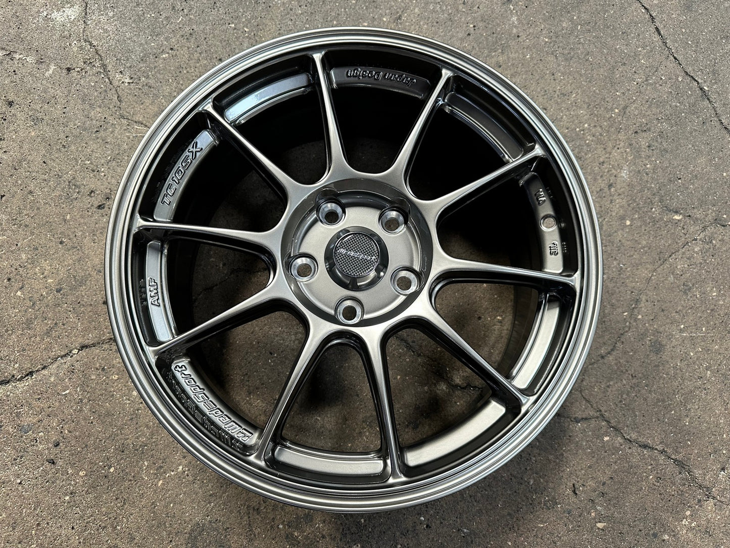 New 17X7.5 ET42 AOW Flow Formed TC105X Rim (4 wheel) Gloss Gunmetal 5X112