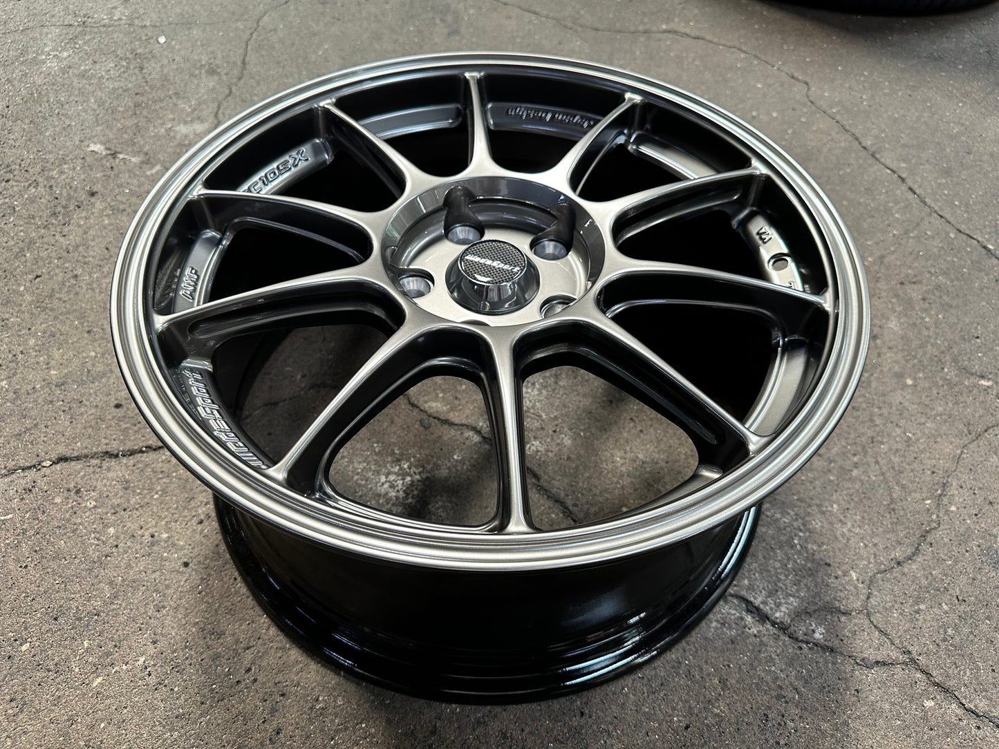 New 17X7.5 ET42 AOW Flow Formed TC105X Rim (4 wheel) Gloss Gunmetal 5X112