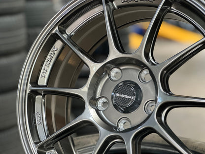 New 17X7.5 ET42 AOW Flow Formed TC105X Rim (4 wheel) Gloss Gunmetal 5X114.3