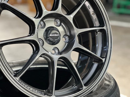 New 17X7.5 ET42 AOW Flow Formed TC105X Rim (4 wheel) Gloss Gunmetal 5X112