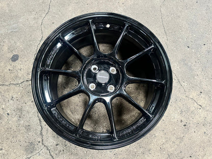 New 17X8 ET38 AOW Flow Formed TC105X Rim (4 wheel) Gloss Black 4X100