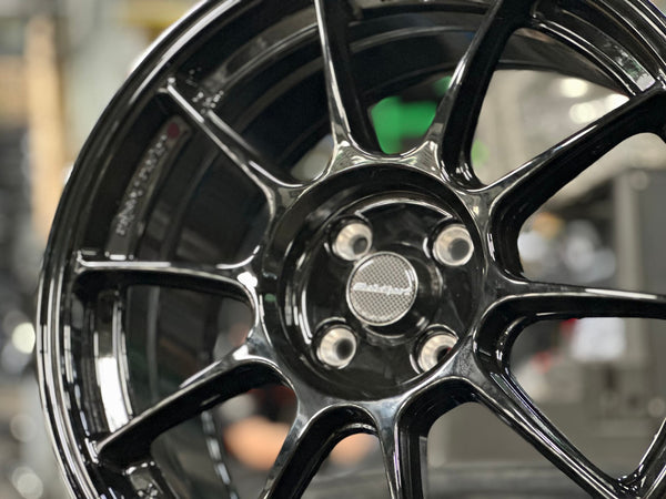 New 17X8 ET38 AOW Flow Formed TC105X Rim (4 wheel) Gloss Black 4X100