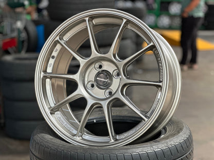 New 17X8 ET38 AOW Flow Formed TC105X Rim (4 wheel) Gloss Gunmetal 4X100