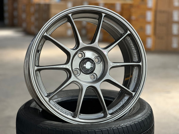 New 17X8 ET38 AOW Flow Formed TC105X Rim (4 wheel) Gloss Gunmetal 4X100