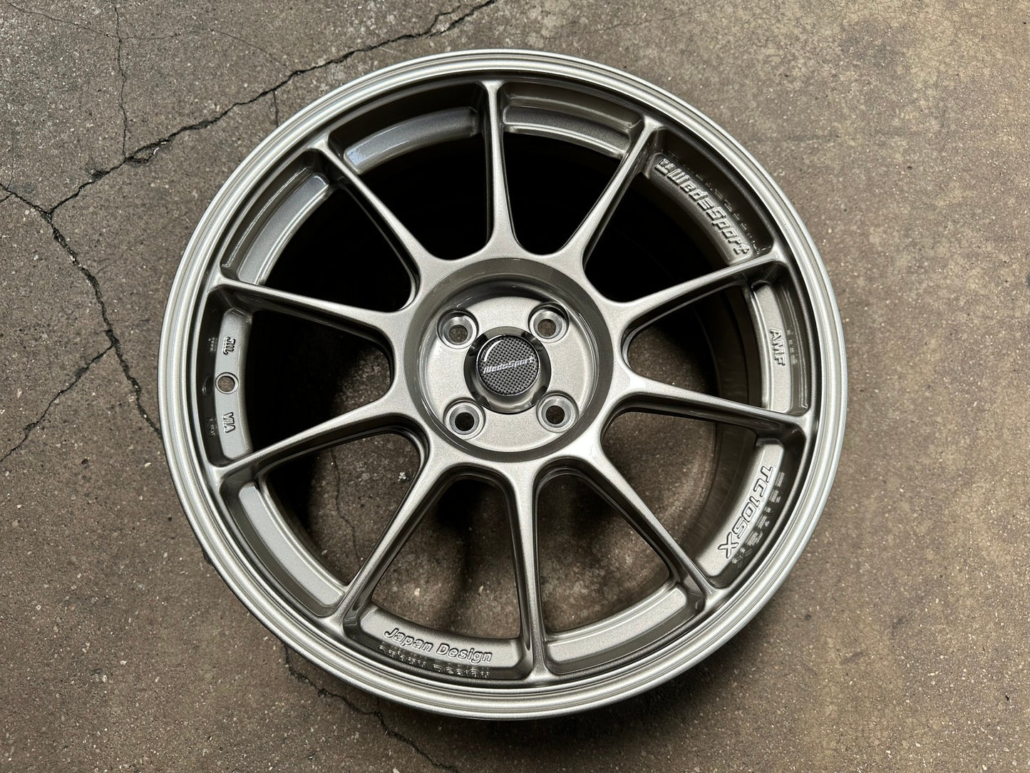 New 17X8 ET38 AOW Flow Formed TC105X Rim (4 wheel) Gloss Gunmetal 4X100