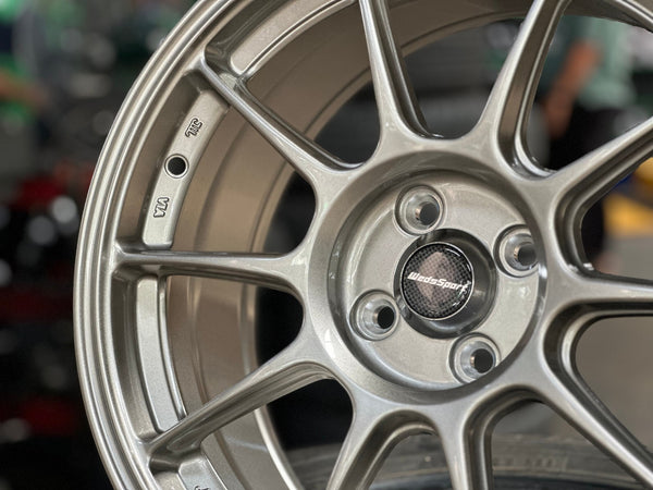 New 17X8 ET38 AOW Flow Formed TC105X Rim (4 wheel) Gloss Gunmetal 4X100