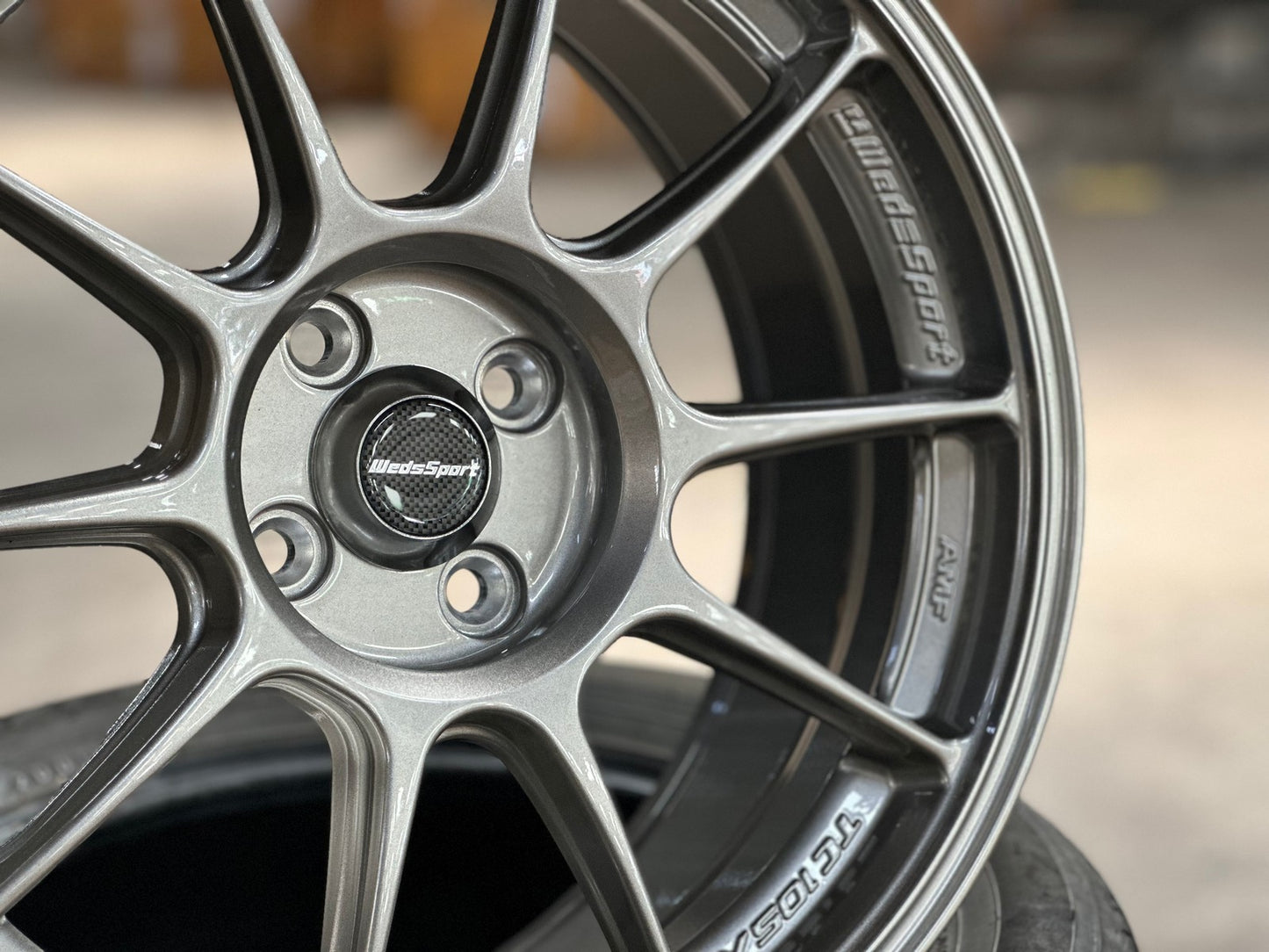 New 17X8 ET38 AOW Flow Formed TC105X Rim (4 wheel) Gloss Gunmetal 4X100