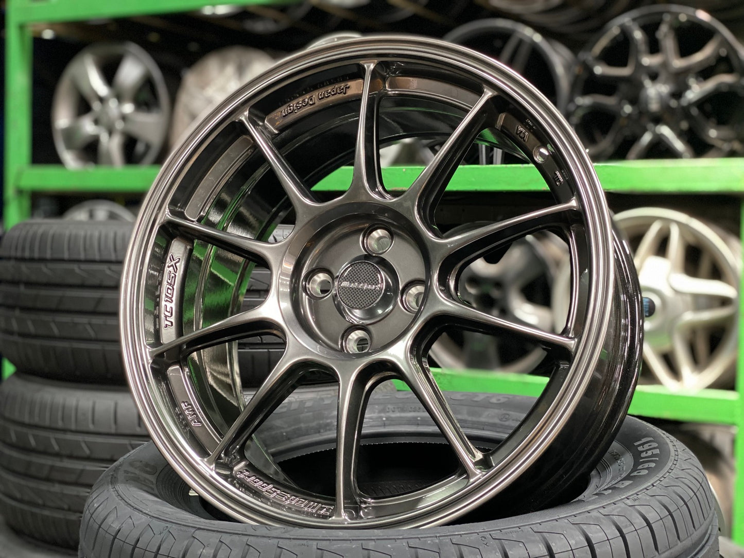 New 17X8 ET38 AOW Flow Formed TC105X Rim (4 wheel) Gunmetal 4X100