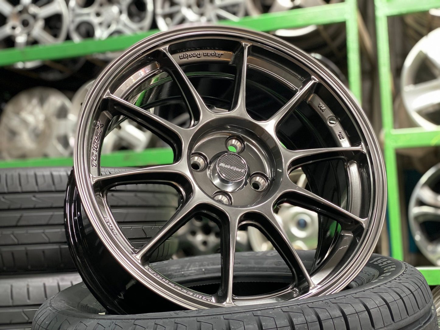 New 17X8 ET38 AOW Flow Formed TC105X Rim (4 wheel) Gunmetal 4X100