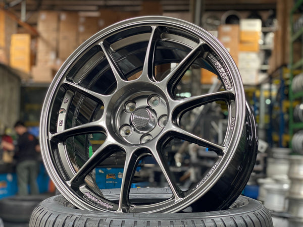 New 17X8 ET35 AOW Flow Formed TC105X Rim (4 wheel) Gloss Gunmetal 5X100