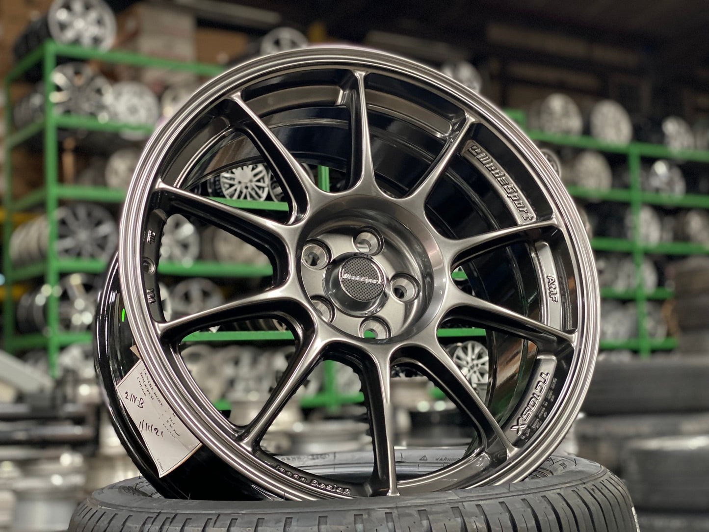 New 17X8 ET35 AOW Flow Formed TC105X Rim (4 wheel) Gloss Gunmetal 5X100