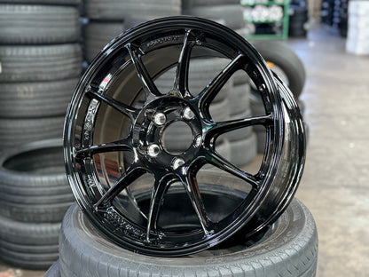 New 17X8 ET35 AOW Flow Formed TC105X Rim (4 wheel) Gloss Black 5X112