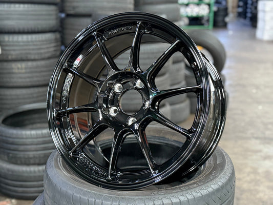 New 17X8 ET35 AOW Flow Formed TC105X Rim (4 wheel) Gloss Black 5X114.3