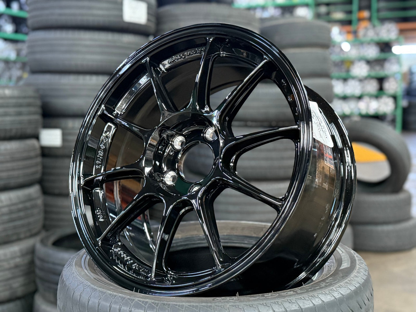 New 17X8 ET35 AOW Flow Formed TC105X Rim (4 wheel) Gloss Black 5X114.3