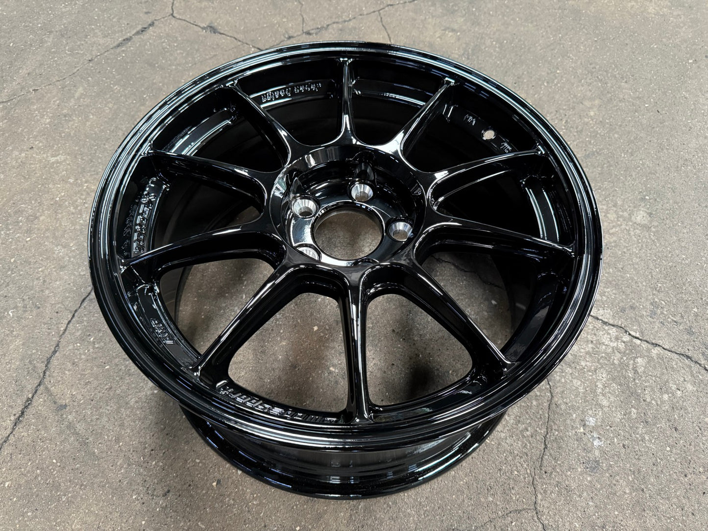 New 17X8 ET35 AOW Flow Formed TC105X Rim (4 wheel) Gloss Black 5X112