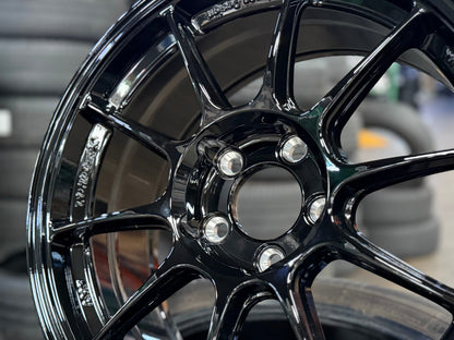 New 17X8 ET35 AOW Flow Formed TC105X Rim (4 wheel) Gloss Black 5X112