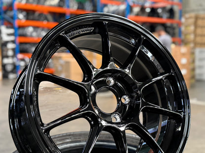 New 17X8 ET35 AOW Flow Formed TC105X Rim (4 wheel) Gloss Black 5X112