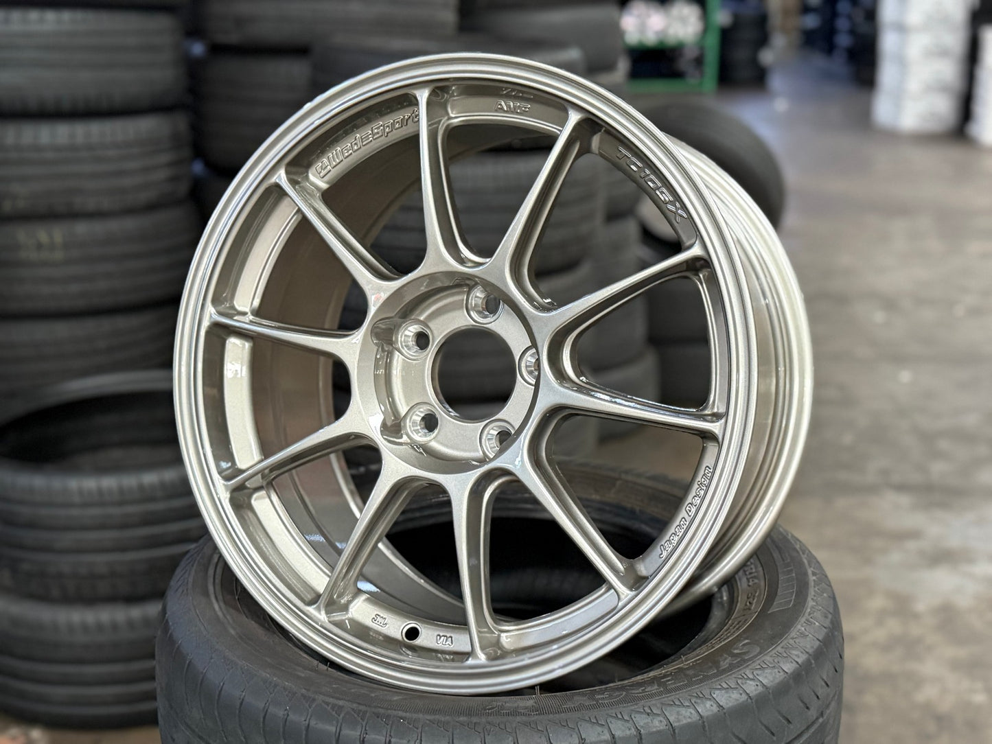 New 17X8 ET35 AOW Flow Formed TC105X Rim (4 wheel) Gloss Gunmetal 5X112