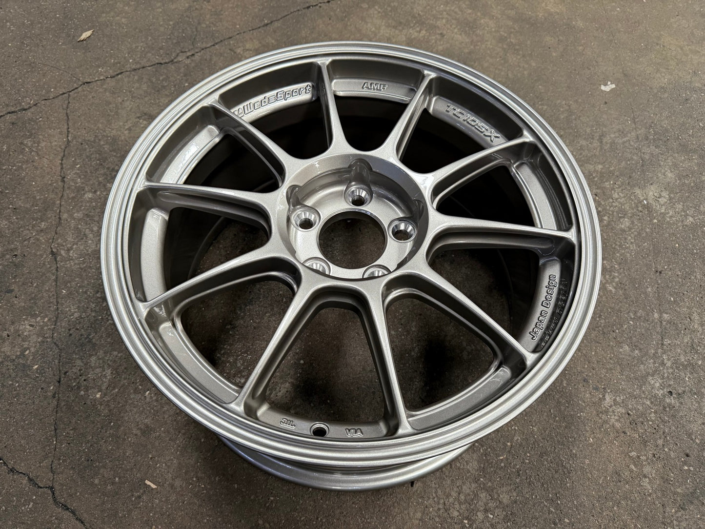 New 17X8 ET35 AOW Flow Formed TC105X Rim (4 wheel) Gloss Gunmetal 5X114.3