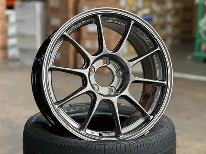 New 17X8.5 ET32 AOW Flow Formed TC105X Rim (4 wheel) Gloss Gunmetal 5X114.3
