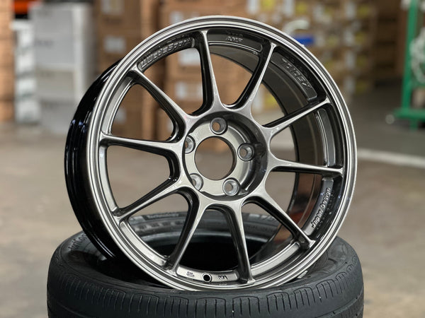 New 17X8.5 ET32 AOW Flow Formed TC105X Rim (4 wheel) Gloss Gunmetal 5X114.3