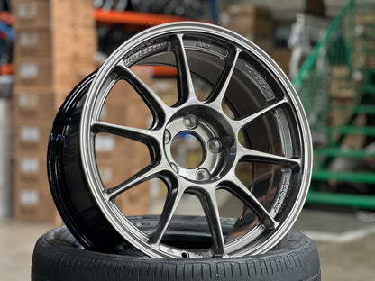 New 17X8.5 ET32 AOW Flow Formed TC105X Rim (4 wheel) Gloss Gunmetal 5X114.3