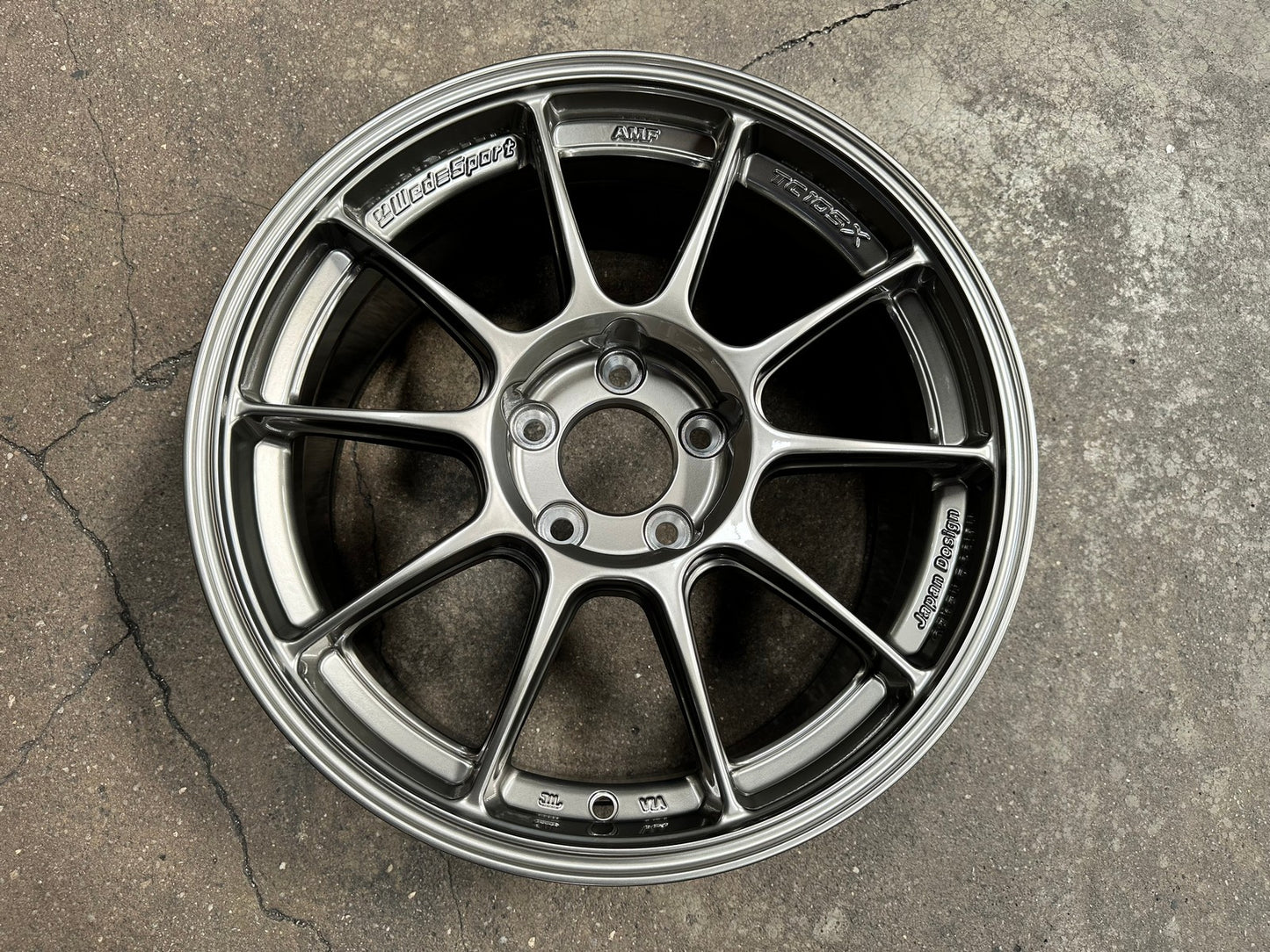 New 17X8.5 ET32 AOW Flow Formed TC105X Rim (4 wheel) Gloss Gunmetal 5X114.3