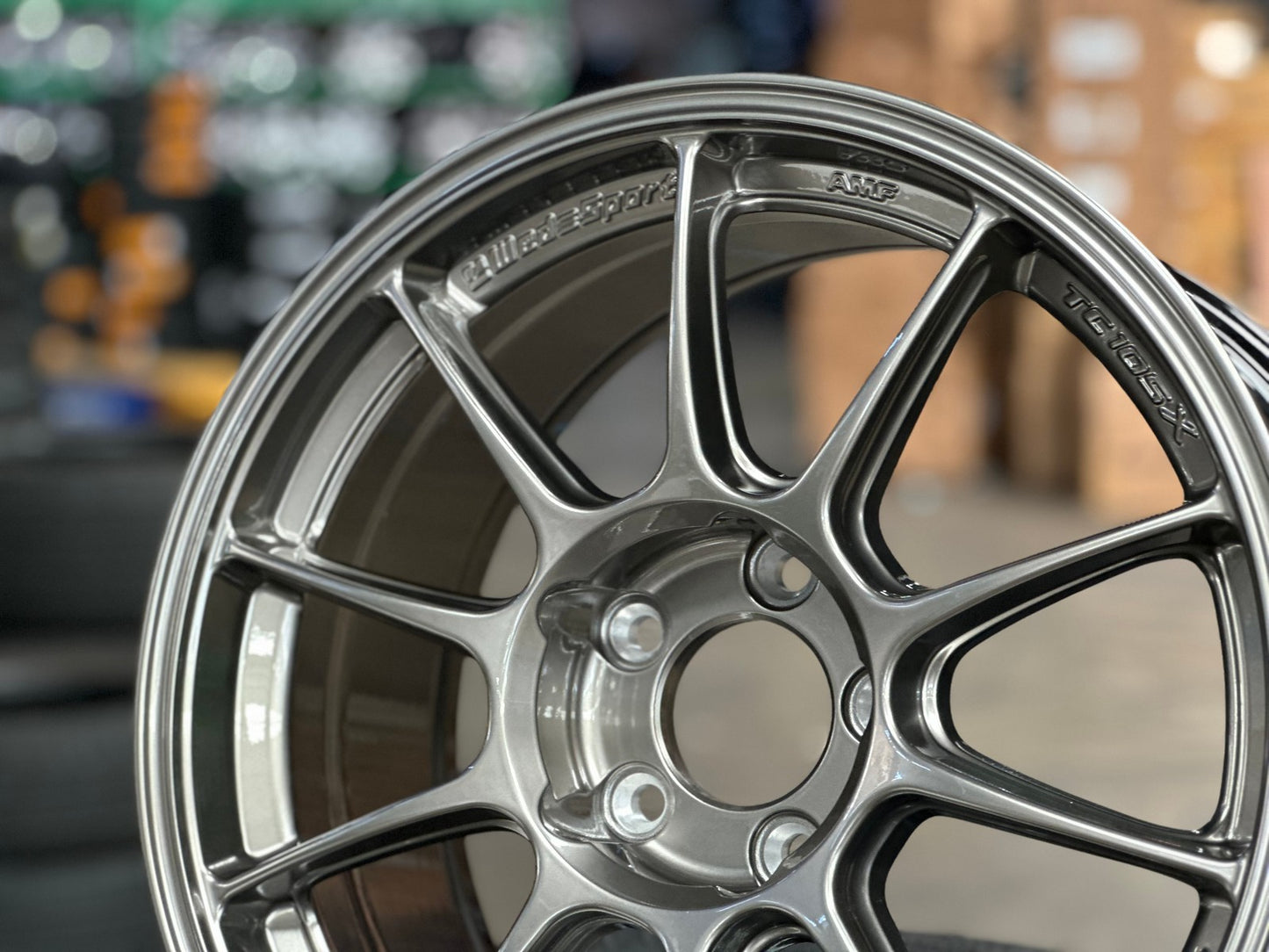 New 17X8.5 ET32 AOW Flow Formed TC105X Rim (4 wheel) Gloss Gunmetal 5X114.3