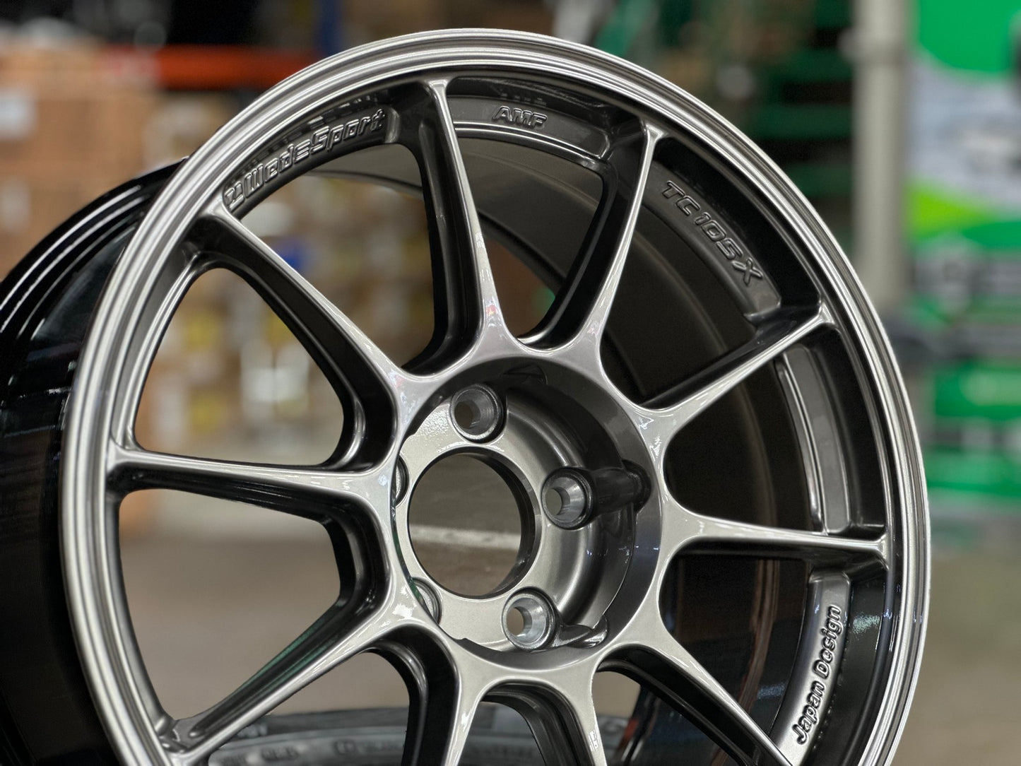 New 17X8.5 ET32 AOW Flow Formed TC105X Rim (4 wheel) Gloss Gunmetal 5X114.3