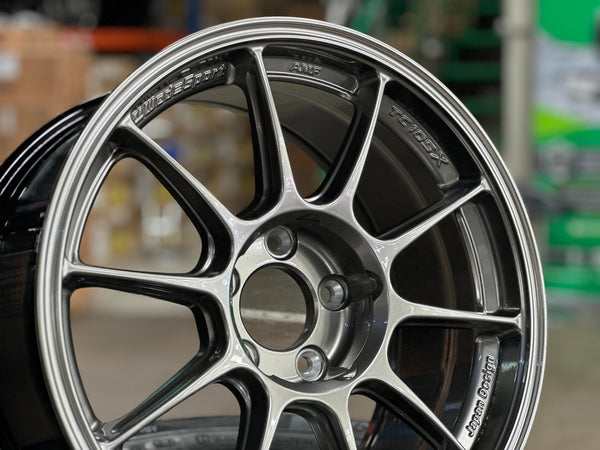 New 17X8.5 ET32 AOW Flow Formed TC105X Rim (4 wheel) Gloss Gunmetal 5X114.3