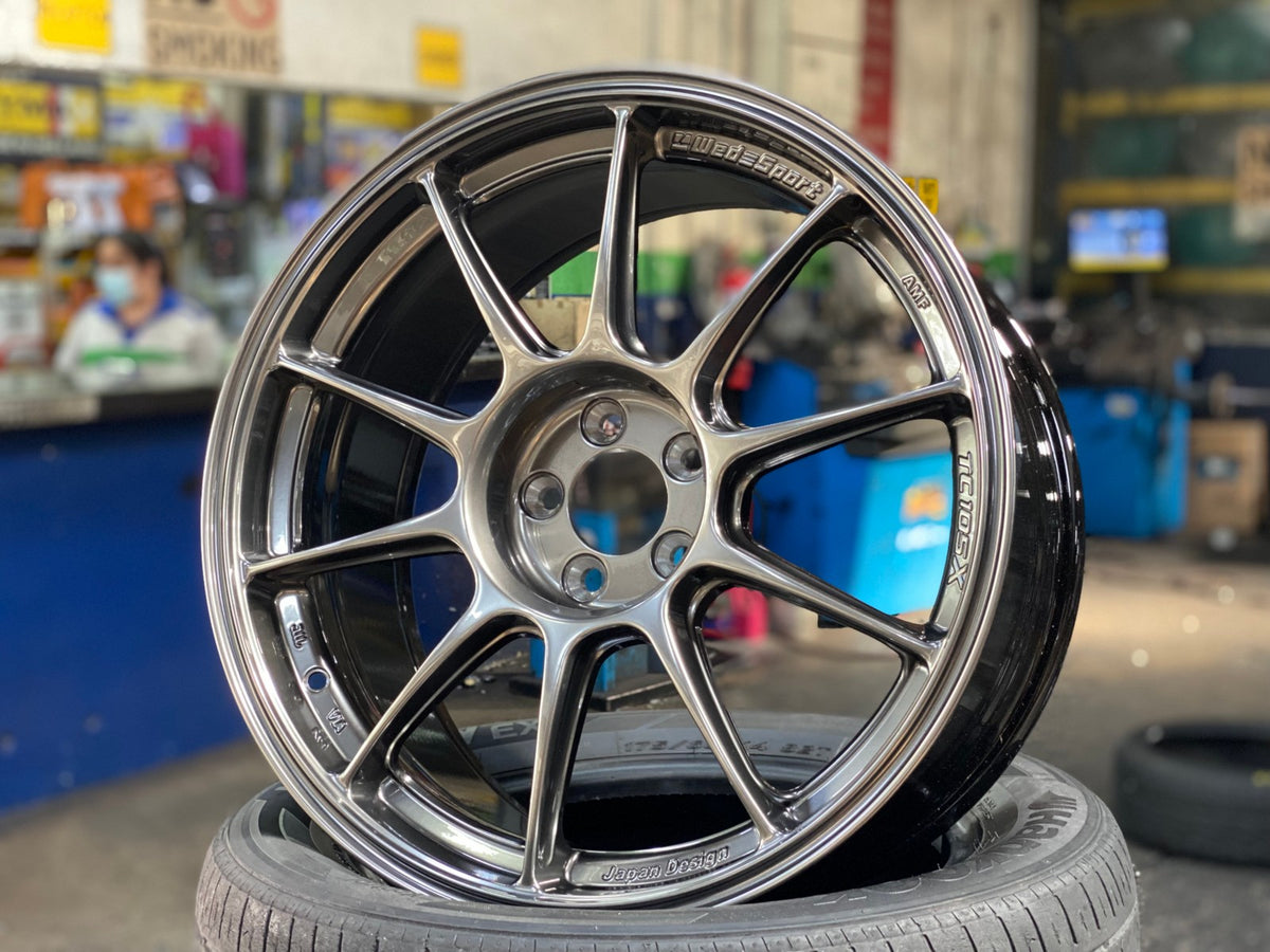 New 18X8.5 ET35 AOW Flow Formed TC105X Rim (4 wheel) Gloss Gunmetal 5X100