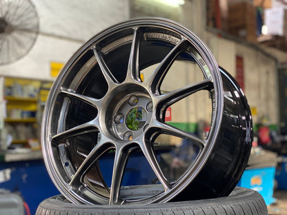 New 18X8.5 ET35 AOW Flow Formed TC105X Rim (4 wheel) Gloss Gunmetal 5X100