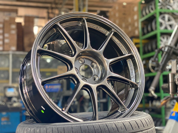 New 18X8.5 ET35 AOW Flow Formed TC105X Rim (4 wheel) Gloss Gunmetal 5X100