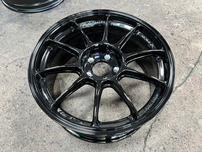 New 18X8.5 ET35 AOW Flow Formed TC105X Rim (4 wheel) Gloss Black 5X112